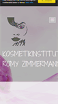 Mobile Screenshot of kosmetikinstitut-zimmermann.de